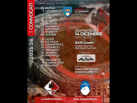 LA BARI SPORTIVA  - REAL SANNICANDRO