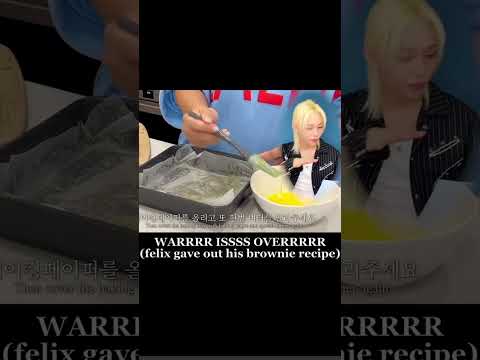 FELIX GAVE OUT HIS BROWNIE RECIPE  #straykids #skz #felix #felixbrownies #brownie #skz
