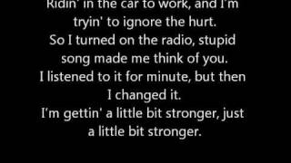 A Little Bit Stronger - Sara Evans (Lyrics)
