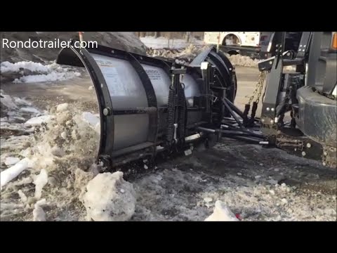Slow motion of trip edge snow plows tripping and full trip plows too