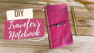 DIY Leather Traveler's Journal with a Hand-Stitched Spine | Easy Leather Craft Tutorial