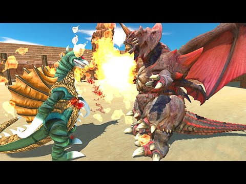DESTOROYAH vs GIGAN AT THE ARENA - Animal Revolt Battle Simulator