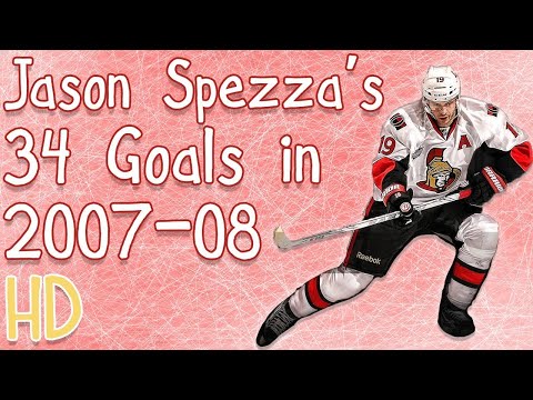 Jason Spezza's 34 Goals in 2007-08 (HD)