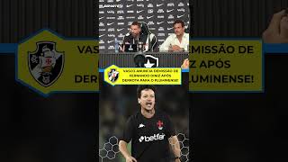Caiu o técnico: Vasco anuncia demissão de Fernando Diniz após derrota para o Fluminense