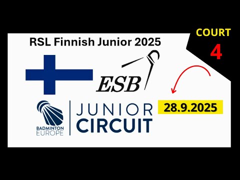 Court 4 | RSL Finnish Junior 2025 | SF - Finals