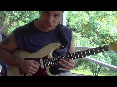 Joe Buddha's Quick Lick Week #2. Descending 3 finger Amin7 arpeggio.