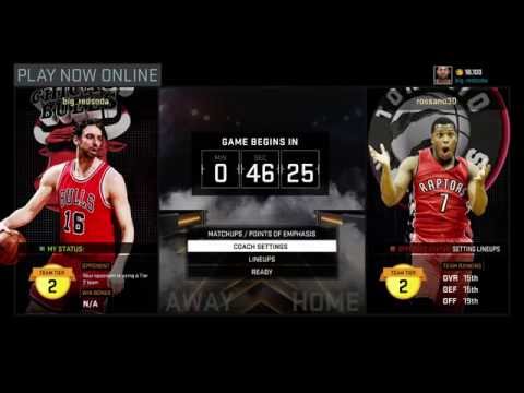 NBA 2K16 Ranked Match - CHI VS TOR / 68 - 66