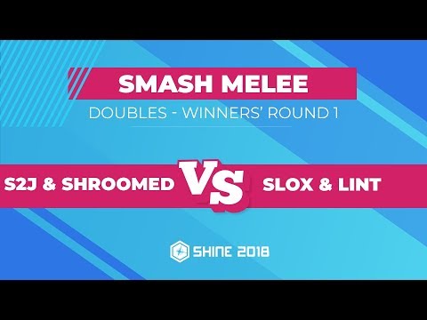 S2J/Shroomed vs Slox/lint - Smash Melee Doubles: Winners' Round 1 - Shine 2018