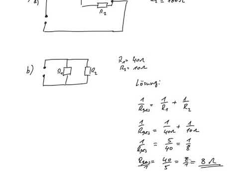Übungen zu Reihen- und Parallelschaltungen