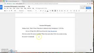 How to Write an MLA Annotated Bibliography