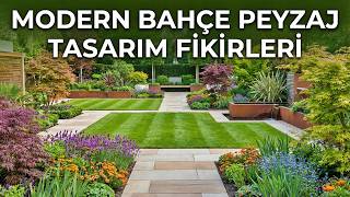 Modern Bahçe Peysaj Tasarım Fikirleri