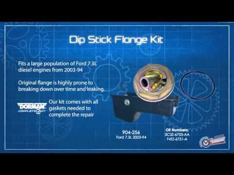 Highlighted part: engine oil dipstick flange repair kit