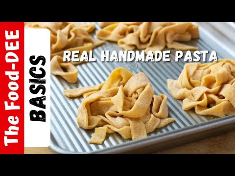 How to Make Pasta Without a Machine (How to Make Fettuccine Pasta) |The Food-DEE BASICS