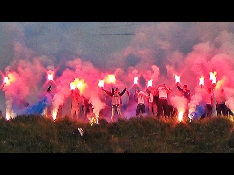 Pirotechnika na meczu A-klasy: LKS ŻYGLIN - Orzeł Miedary (24.06.2015 r.)