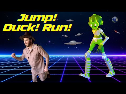 Jump, Duck, Run adventure with Explorer Riley! | Fun Movement Adventure
