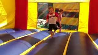 Brenton in a Bounce House