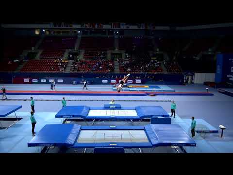 MASHARIPOV Jurabek (UZB) M - 2022 Trampoline Worlds, Sofia (BUL) - Q Trampoline Exercise 1