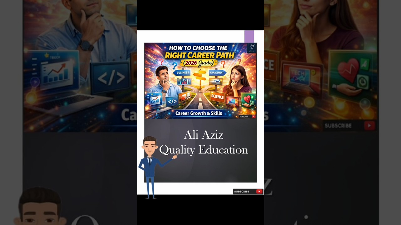 Confused About Your Career? Watch This! 🚀 (2026 Guide) | @AliAzizQualityEducation