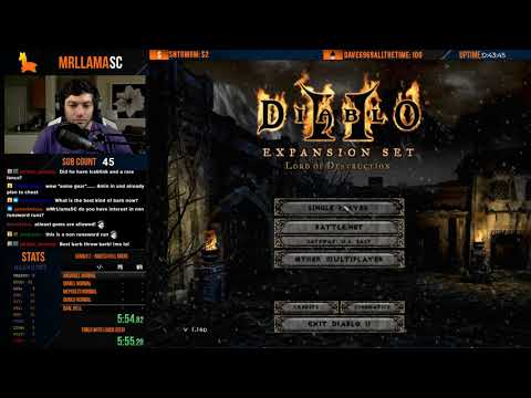 Diablo 2 - HELL NAKED DRUID SPEEDRUN - Part 1