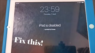 📱 How to reset disabled iPad 2 if you forgot the password or entered a wrong one for too many times