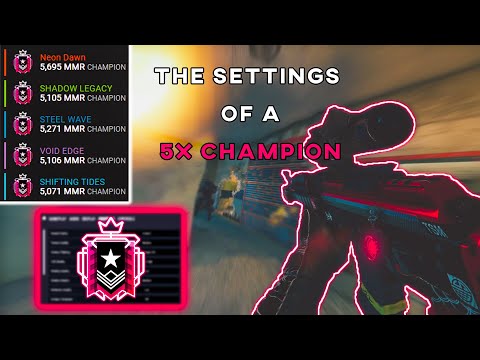 The Settings of a 5x CHAMPION Ranked Highlights - Rainbow Six Siege
