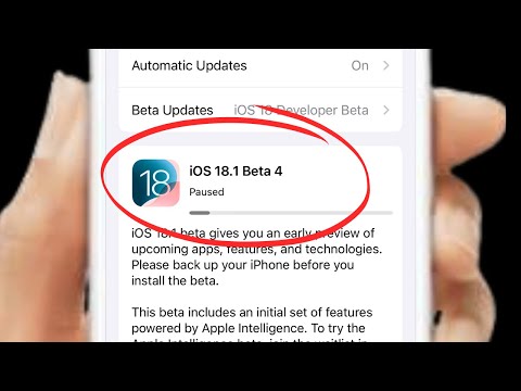 iOS 18.1 beta 4: iPhone Software Update Paused Problem