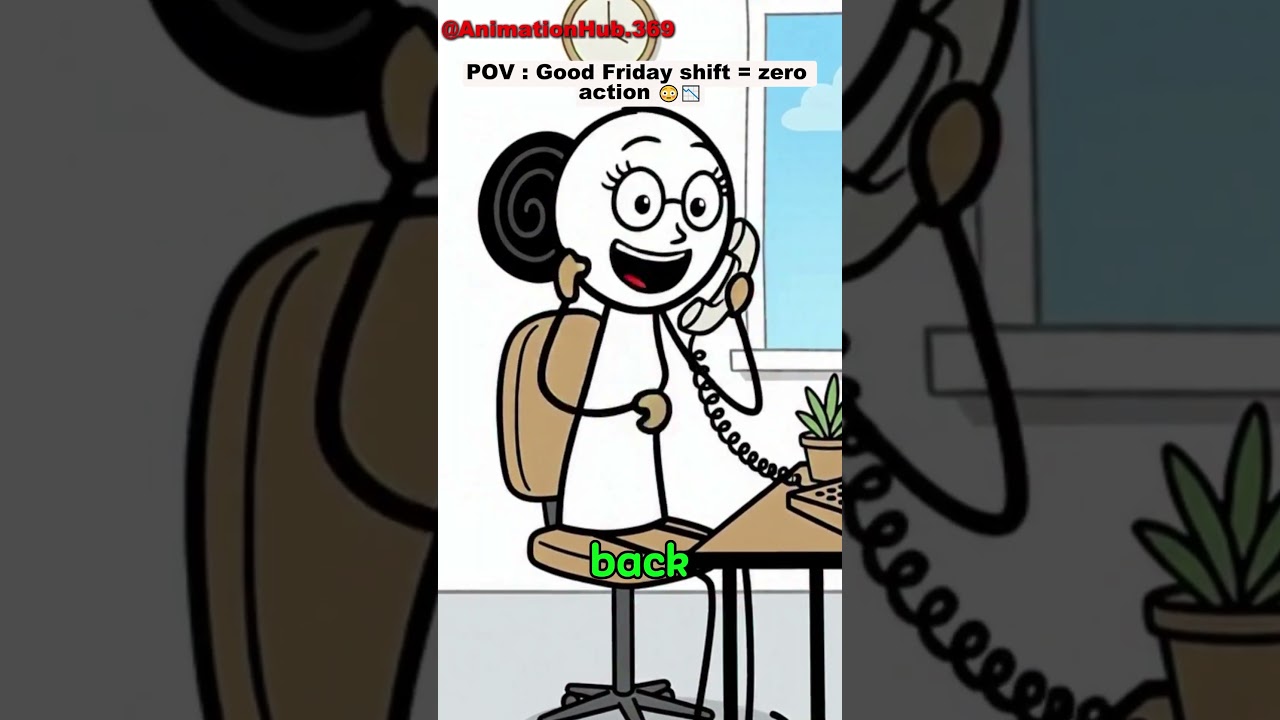 Good Friday shift = zero action 😳📉  #animation #manager #corporate #comedy #funny