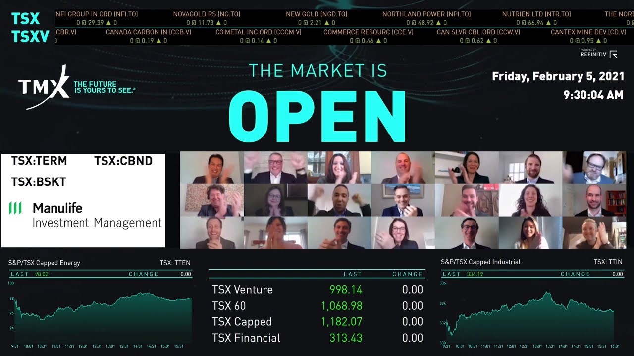 Manulife Investment Management Virtually Opens The Market, February 5th, 2021