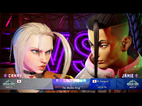 Street Fighter 6 l Kazunoko (Cammy) VS Kawaguchi (Jamie) l Data Replay Ranked Matches
