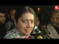 Shame On Congress Led Opposition Says Smriti Irani