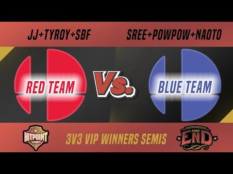 Alternate End 3v3 VIP Winners Semis - JJROCKETS + Tyroy + StarbasedFruit vs Sree + Naoto + PowPow
