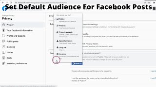 How To Set Default Audience For Posts On Facebook (2023)
