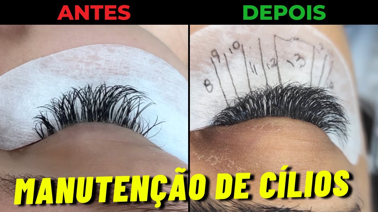✅MANUTENÇÃO DE EXTENSÃO DE CÍLIOS (PASSO A PASSO COMPLETO)