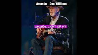 Amanda - Don Williams | Lyrics #song #music #countrytunes #countrysonglyrics #country #countrymusic