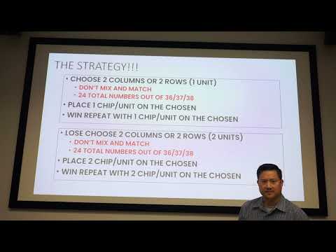 Roulette Columns or Rows Strategy