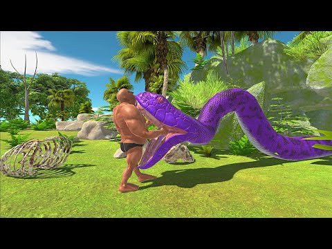 GIANT SNAKE Came Out From Cave vs Every Unit - Animal Revolt Battle Simulator