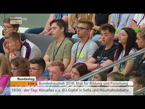 Rede von Anja Karliczek zum Etat für Bildung und Forschung am 17.05.18
