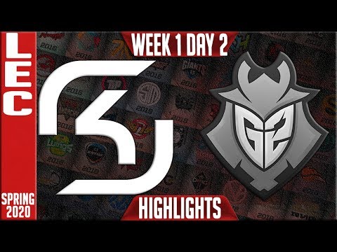 SK vs G2 Highlights | LEC Spring 2020 W1D2 | SK Gaming vs G2 Esports