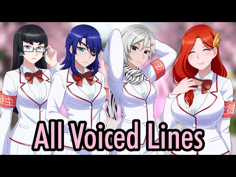 All Student Council Voice Lines | Yandere Simulator Demo