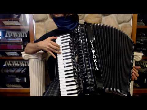 3915 - Black Victoria Professional Cassotto Piano Accordion LMMM 41 120 $5999