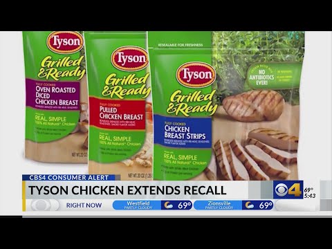 Tyson extends chicken recall
