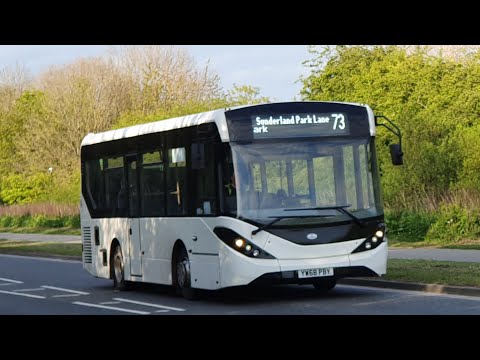 DUAL CARRIAGEWAY THRASH: Route 37 | YW68PBY - Gateshead Central: ADL E20D/ADL Enviro 200MMC