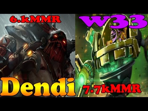 Dota 2 - Dendi Vs w33 ft sexybamboe - Europe Elite League!