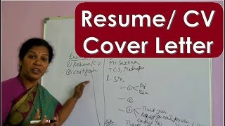 Learn " How to Write Resume/CV Cover Letter  " - Soft Skills Session