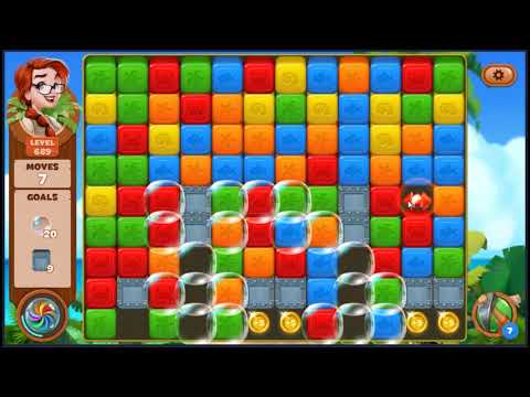 Lost Island Blast Adventure Level 689 - NO BOOSTERS 🏝️ | SKILLGAMING ✔️