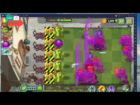 Plants vs Zombies 2 Mod :TEAM PLANTS POWER UP! vs BIG WAVE BEACH FINAL BOSS - game series Part 22