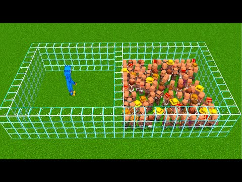 Huggy Wuggy vs 1000 Villager