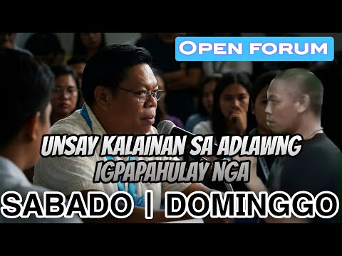 Mga kasagarang atake sa mga Protestante, GITAAG TUBAG NI PAUL ALIMA: OPEN FORUM