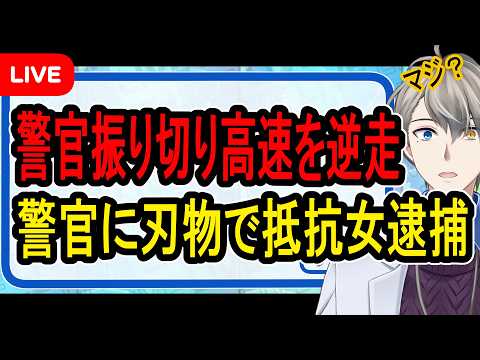 【大暴走】6時間逃走した女が釈放…パトカー数十台が追跡の末路がヤバすぎた【かなえ先生の雑談】