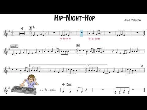 HIP NIGHT HOP (con el nombre de las notas)